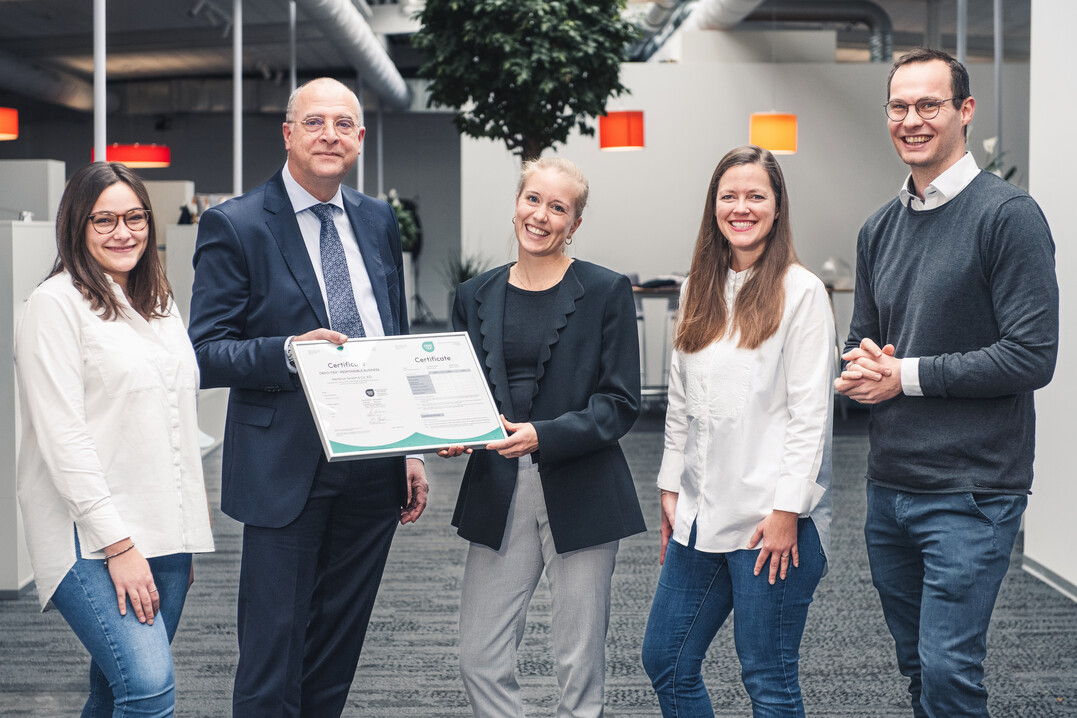 Zo Drost, Georg Dieners, Isabelle Ilori-King, Mareike Grytz und Michael Mller (v. l. n. r.).