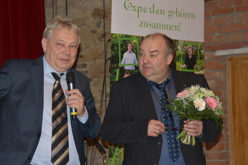 Werner Eyer (l.) bergibt das Prsidentenamt in Sachsen an Andreas Wehle.