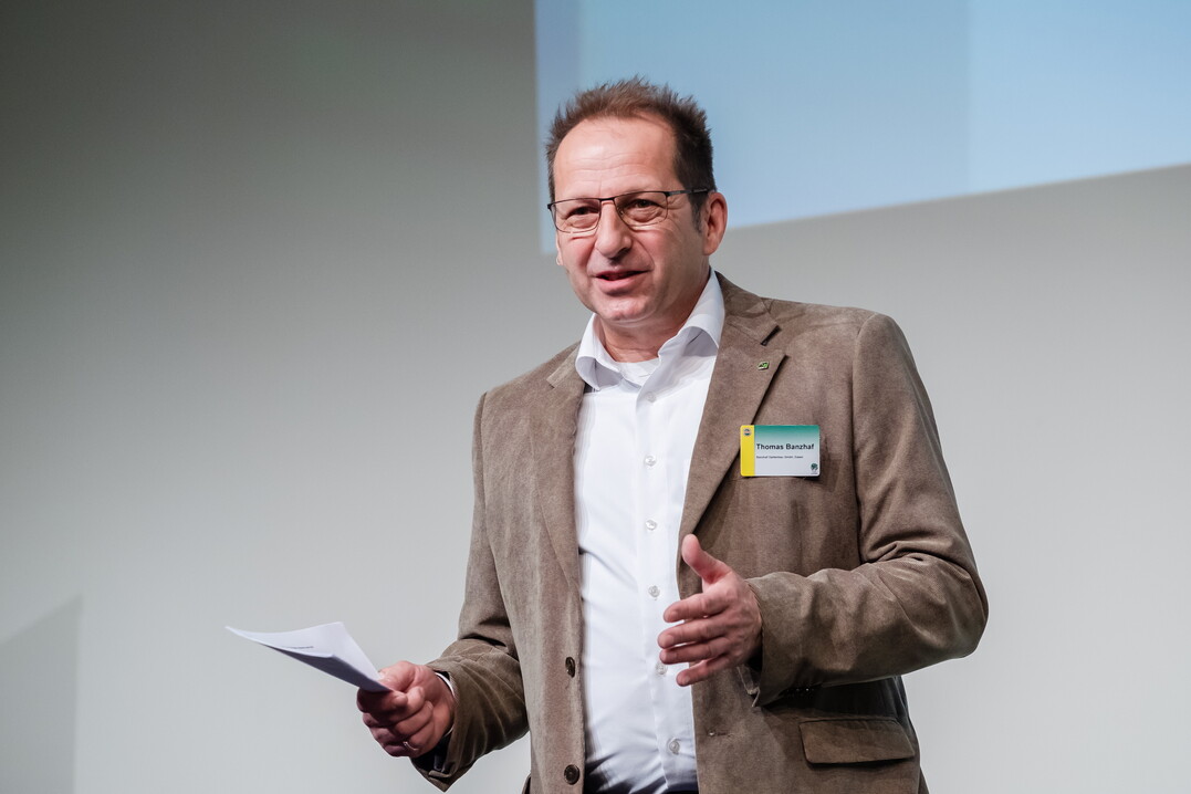 Den Erffnungsvortrag hielt Thomas Banzhaf, Vizeprsident des Bundesverbands Garten-, Landschafts- und Sportplatzbau (BGL).